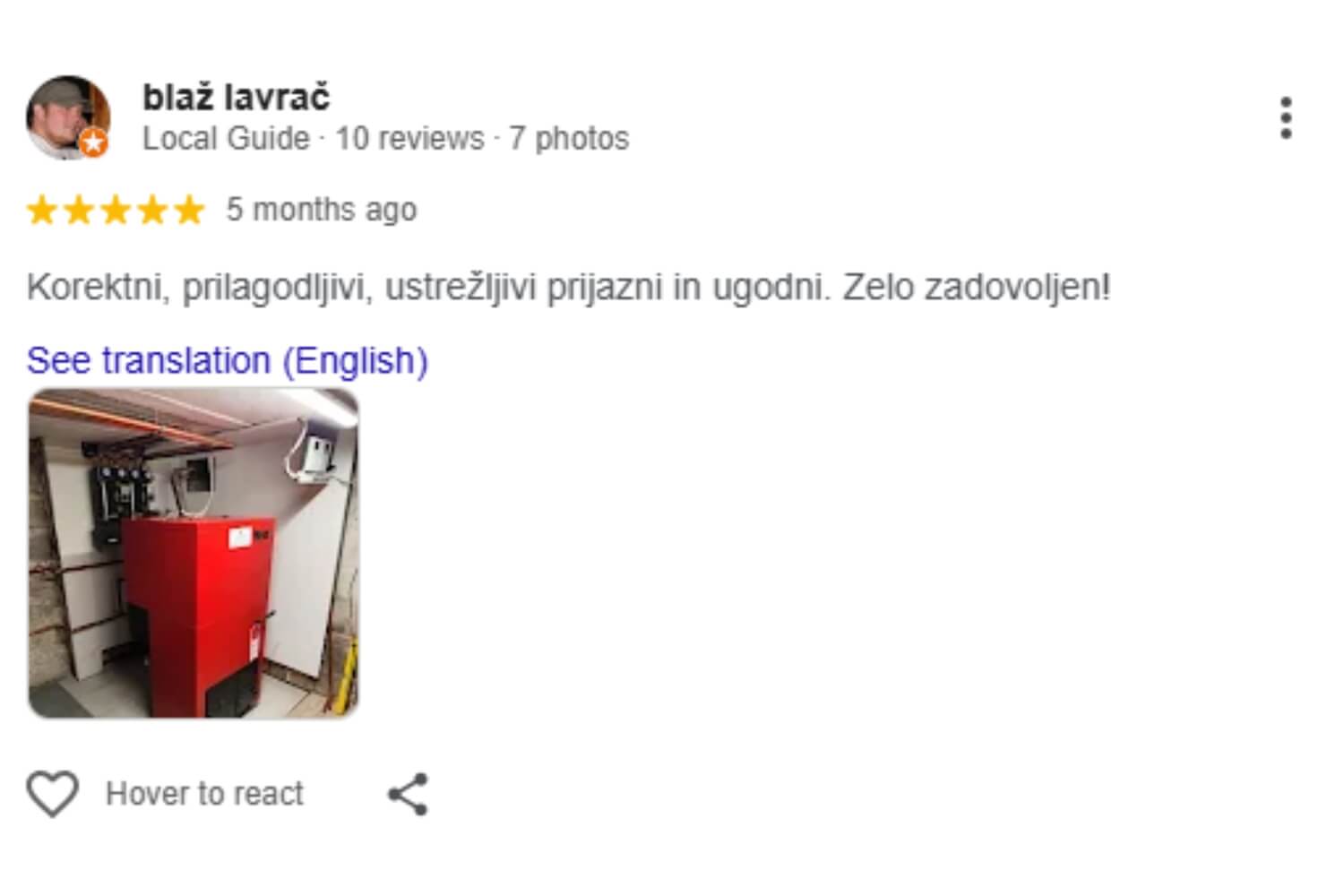 Google mnenje Biodom 2